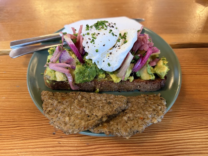 Avocado toast with poached egg