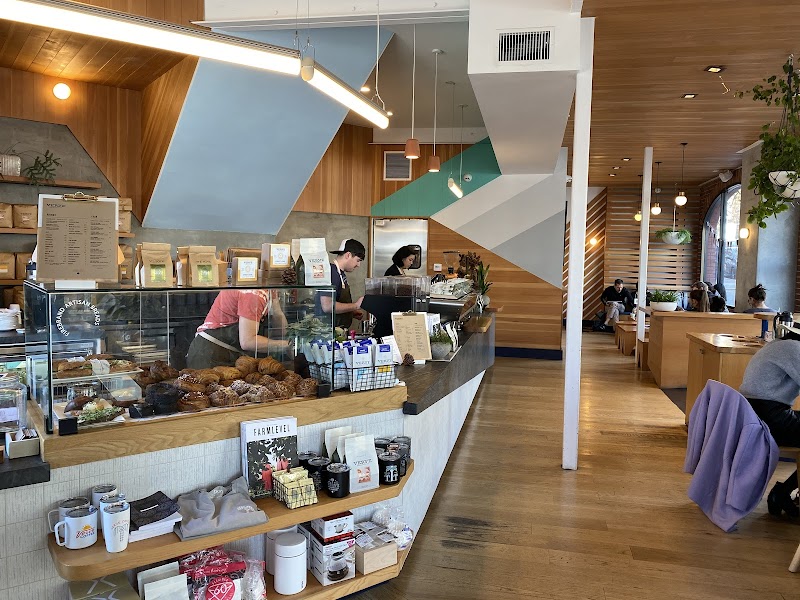 Bright, open café interior