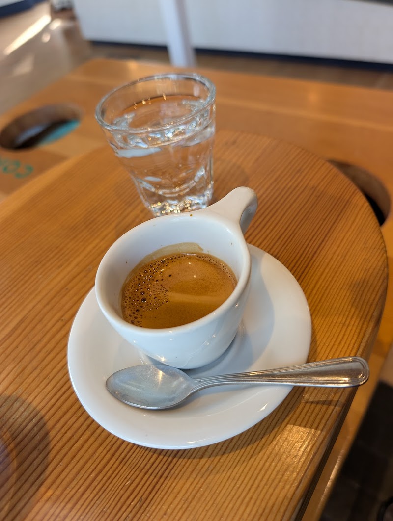 Espresso served with water