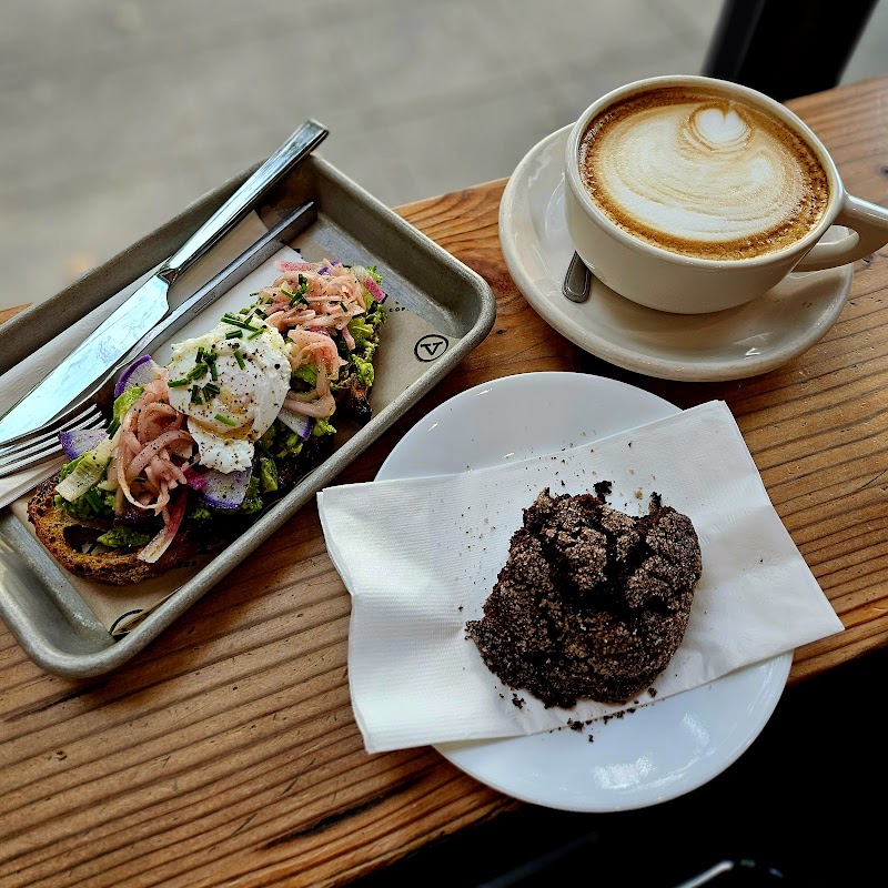 Coffee, toast, and cookie