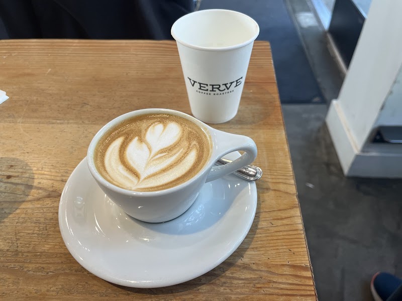 Latte art, carefully poured
