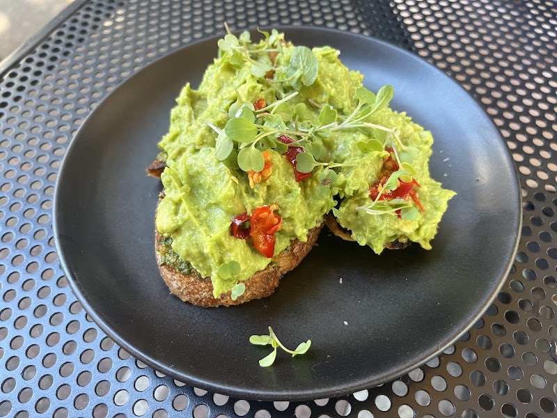 Avocado toast, patio fresh