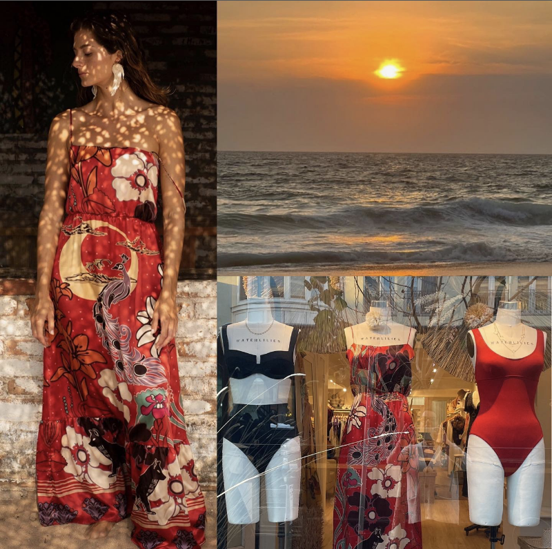 Beachwear ready for sunset