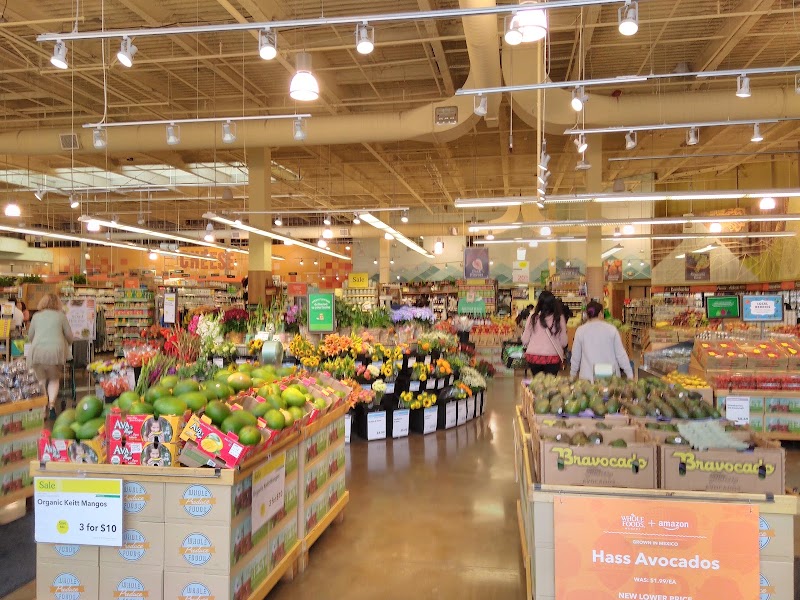 Bright open produce floor
