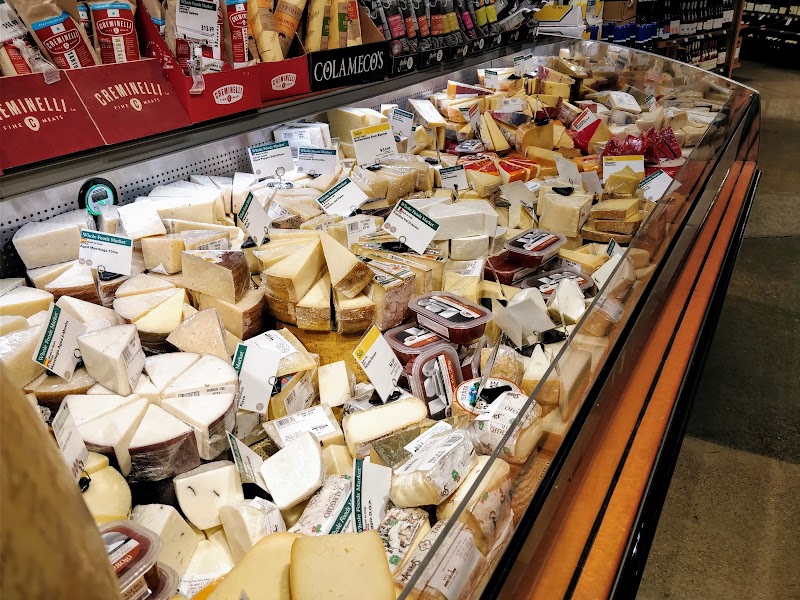 Artisan cheese counter abundance
