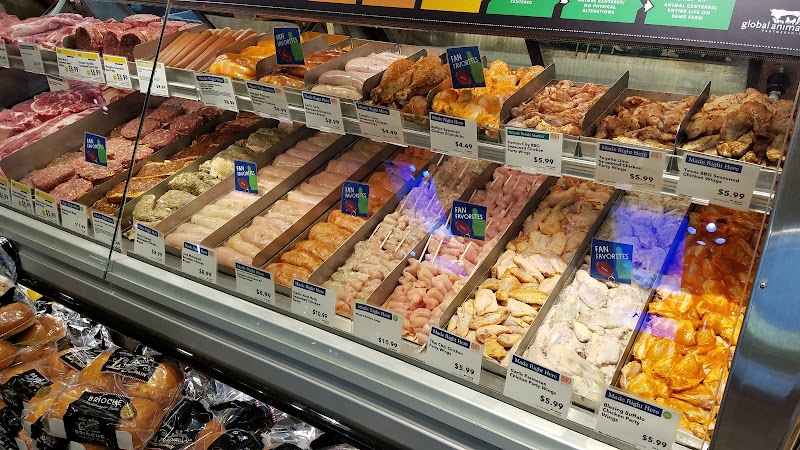 Fresh meat counter selection