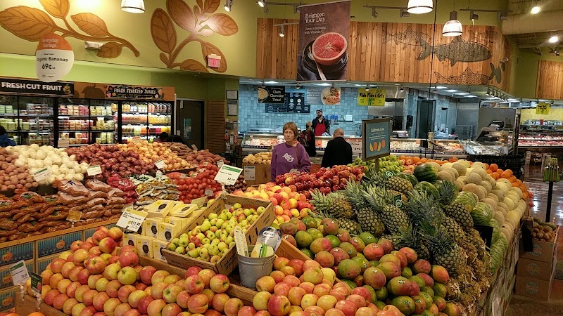 Vibrant fresh produce section