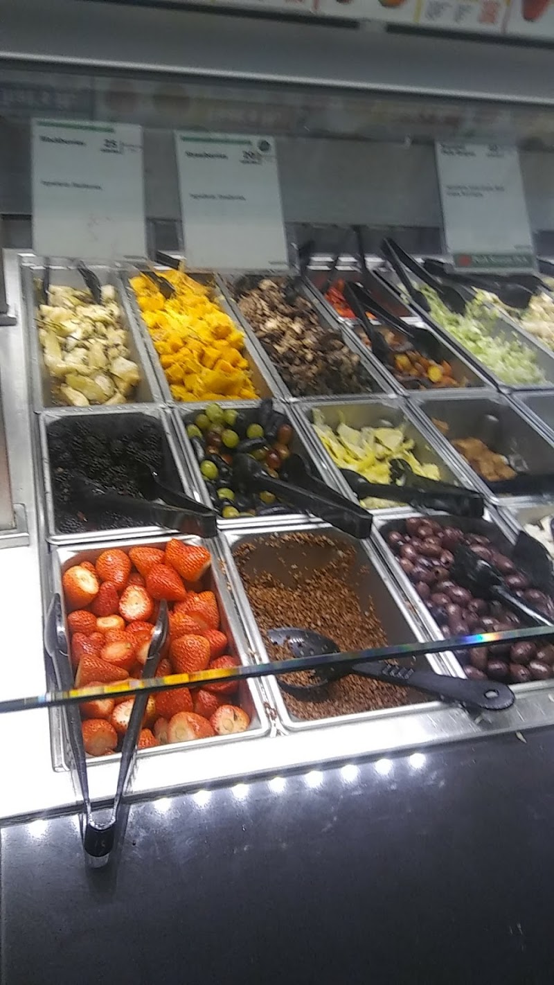 Colorful salad bar toppings