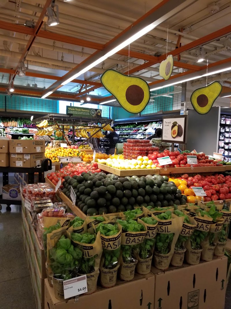 Vibrant fresh produce floor