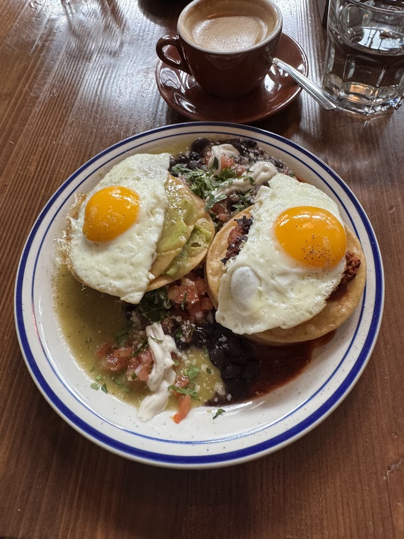 Huevos rancheros, sunny side up