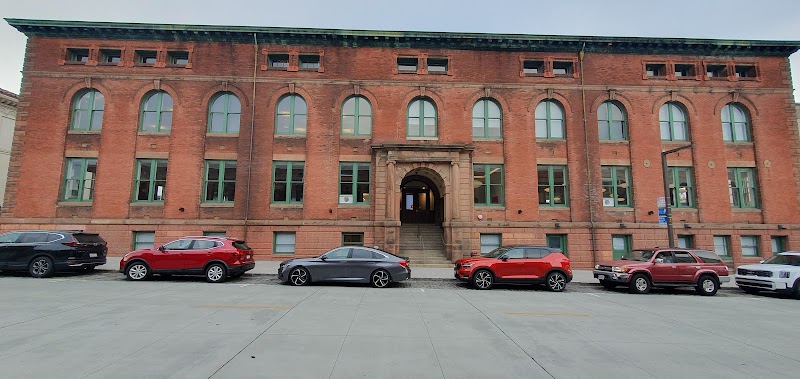Classic brick building entrance