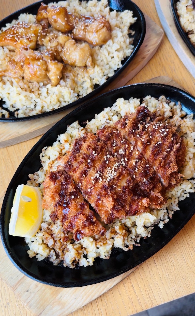 Crispy katsu over rice