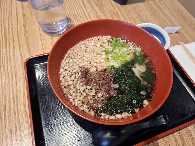 Hearty udon with toppings