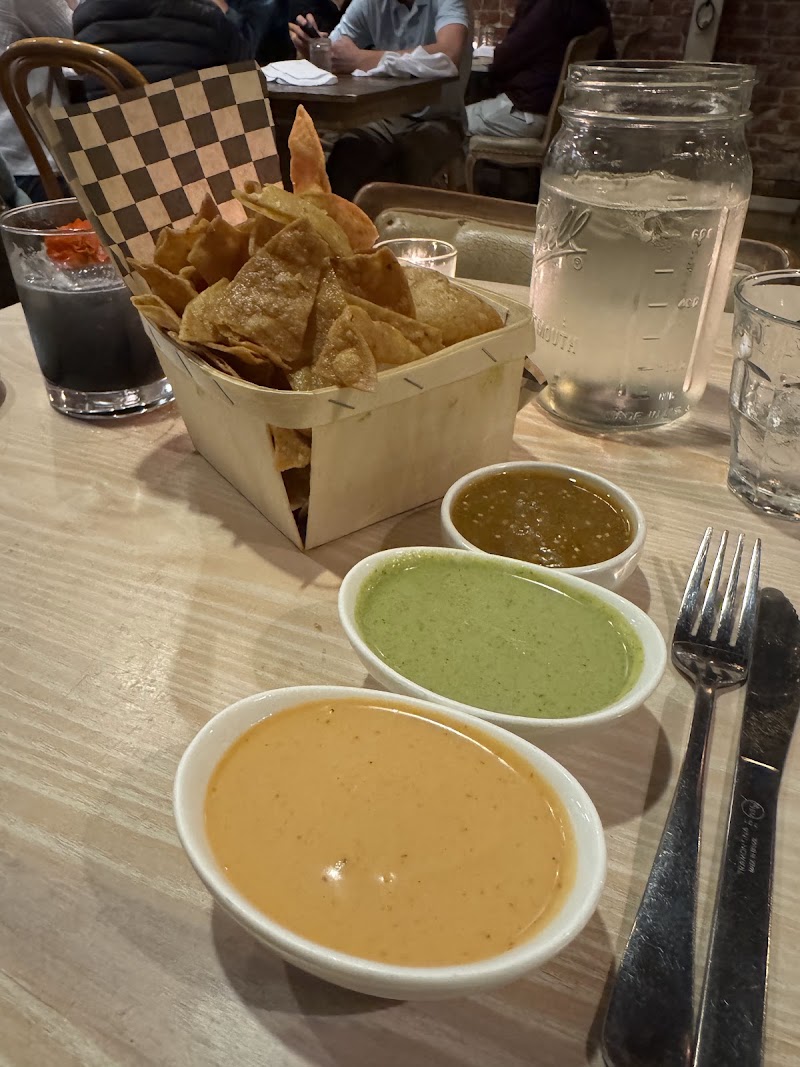 Chips with three house salsas